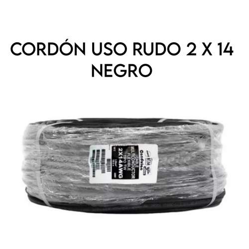 CONDULAC CORDON USO RUDO 2X14 NEGRO