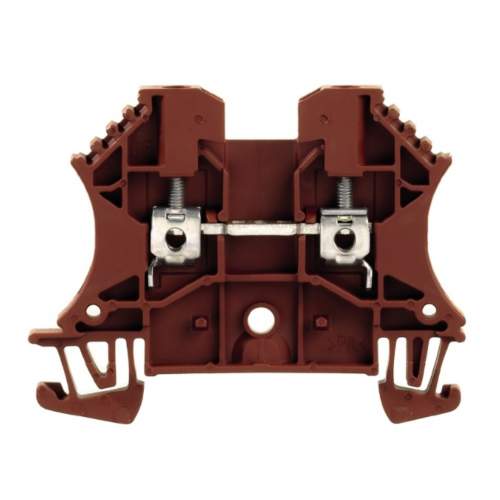 CLEMA DE PASO COLOR MARRON 26-12 AWG WEIDMULLER WDU 2.5 BR