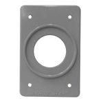 PLACA DE PARED RECEPTACULO REDONDO 40MM INDUSTRIAL AH2140