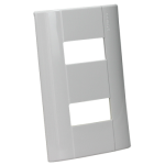 PLACA BLANCO DE RESINA CON 2 MODULOS E5N2BN