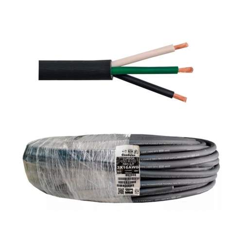 CONDULAC CORDON USO RUDO 3X16 NEGRO TW300V