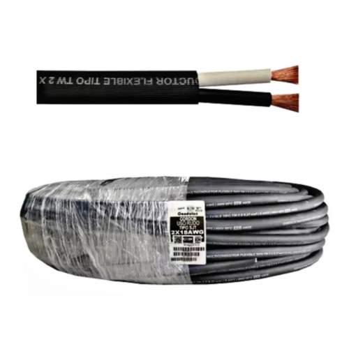 CONDULAC CORDON USO RUDO 2X18 NEGRO TW300V MULTIC FLEX