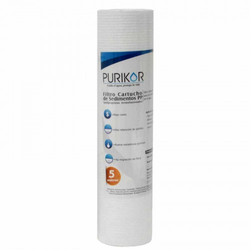 FILTRO CARTUCHO DE POLIPROPILENO TERMOFUSIONADO PKCPP2.5X20X5