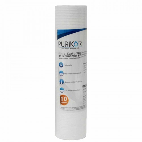 FILTRO CARTUCHO DE POLIPROPILENO TERMOFUSIONADO PKCPP2.5X20X10