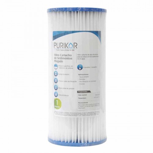 FILTRO CARTUCHO PLEGABLE 4.5" DIAMETRO, 20" ALTURA PKCPL4.5X20X1